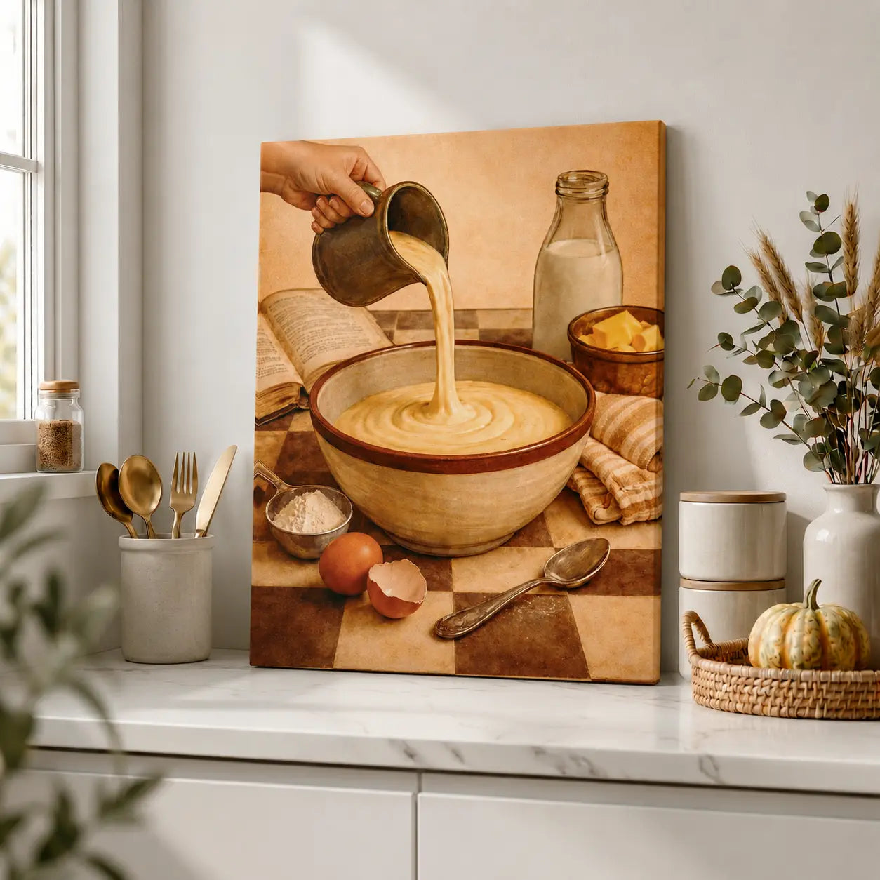 Batter in the Making | Kitchen Wall Art Canvas