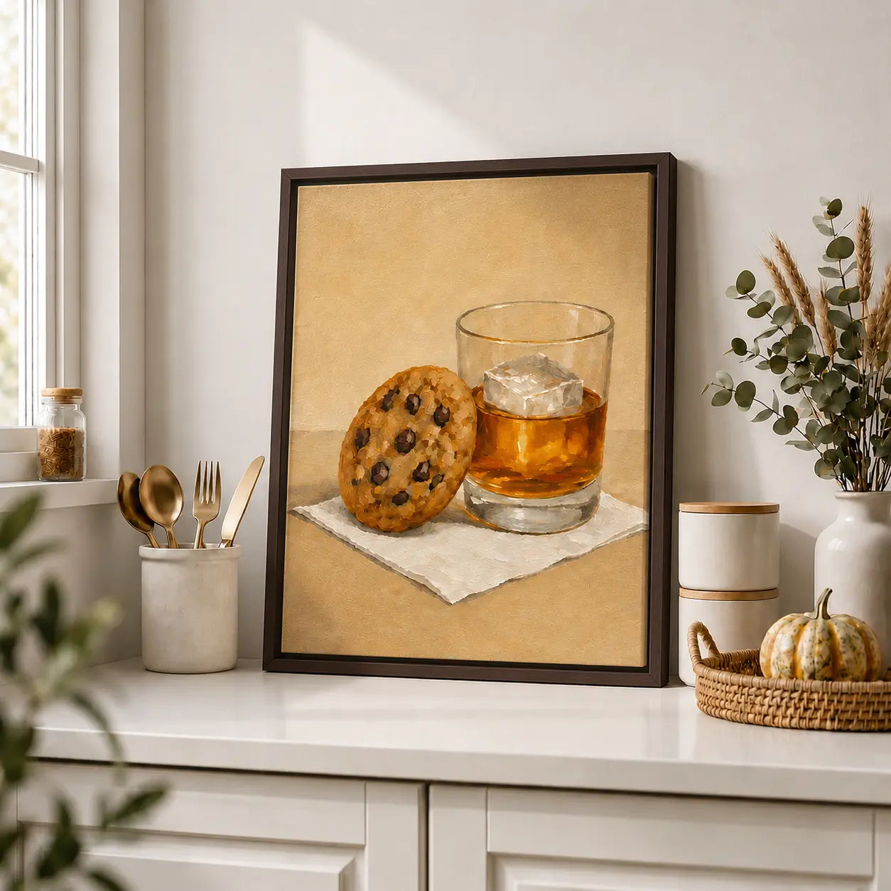 Something Sweet | Framed Kitchen Wall Art Canvas