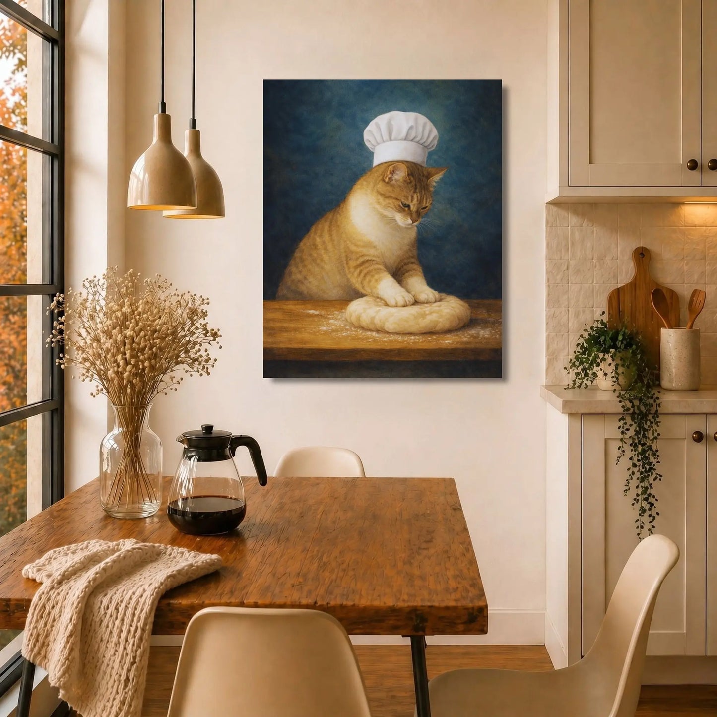 Patient Little Baker | Kitchen Wall Art Canvas