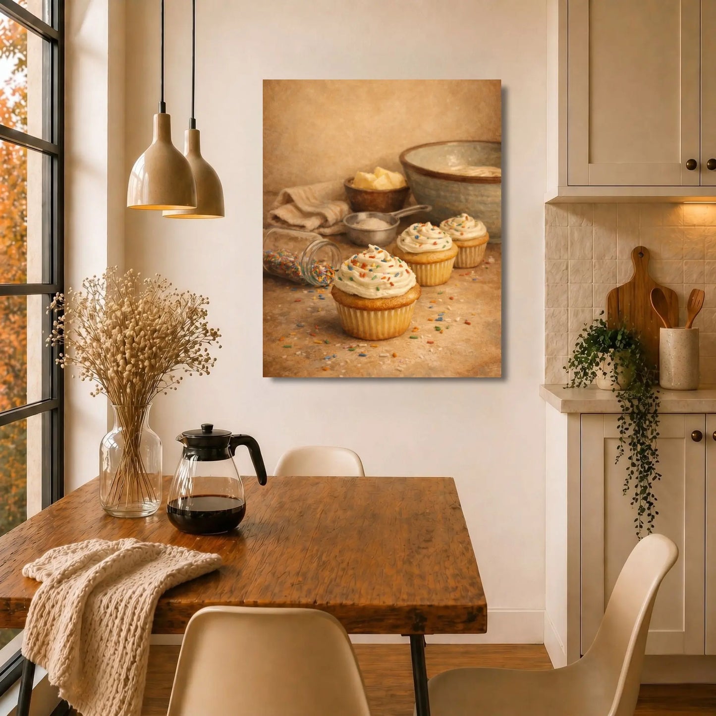 Joy with Sprinkles | Kitchen Wall Art Canvas
