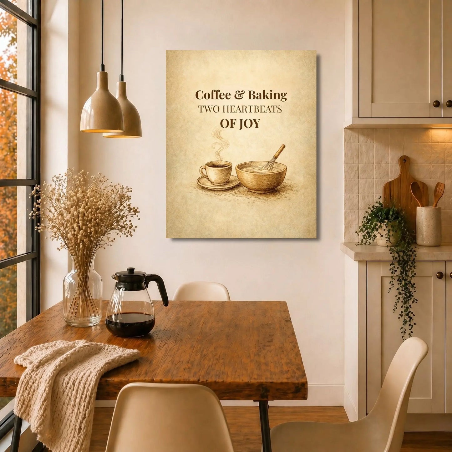 Coffee & Baking | Kitchen Wall Art Canvas